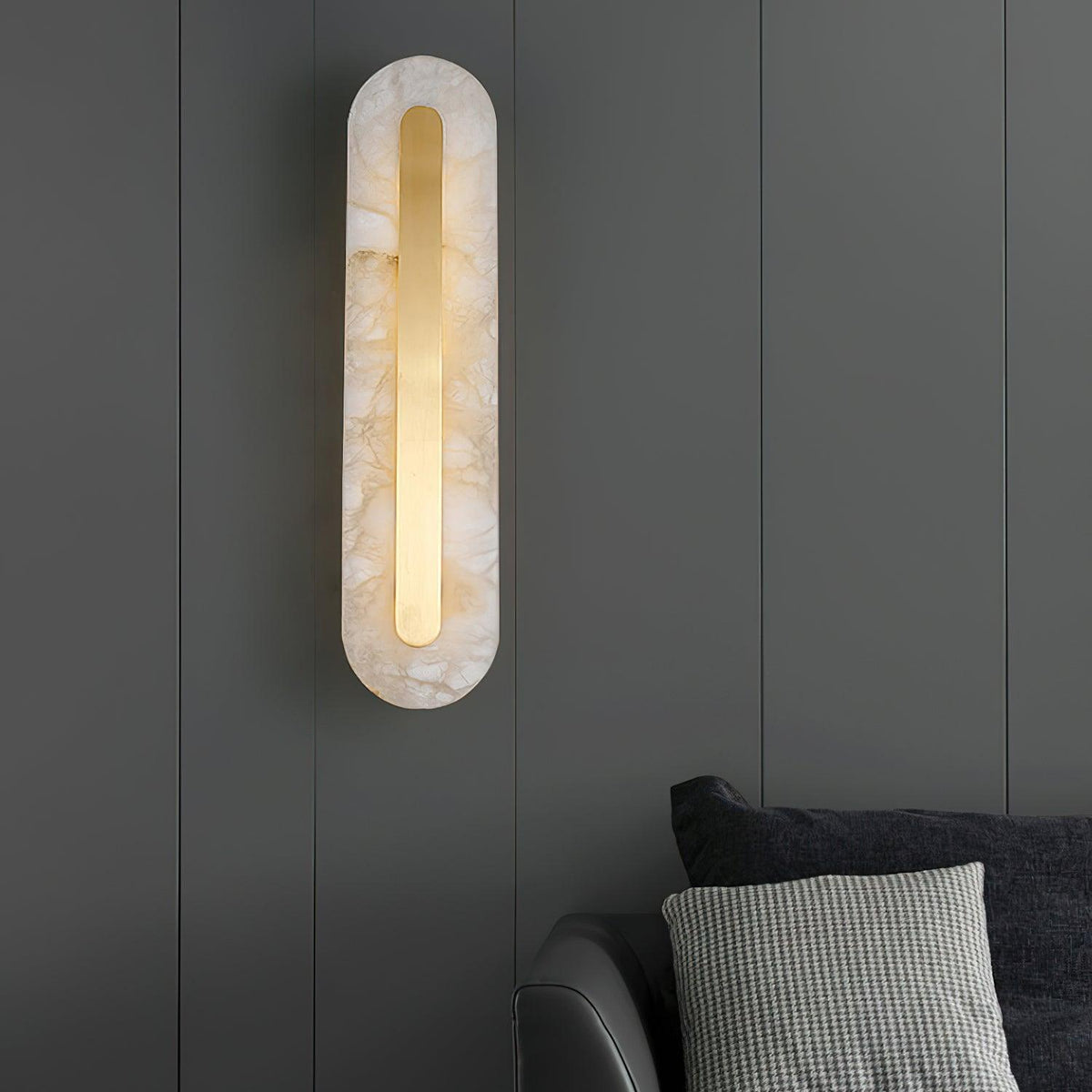 Selvia aplique de pared minimalista en alabastro