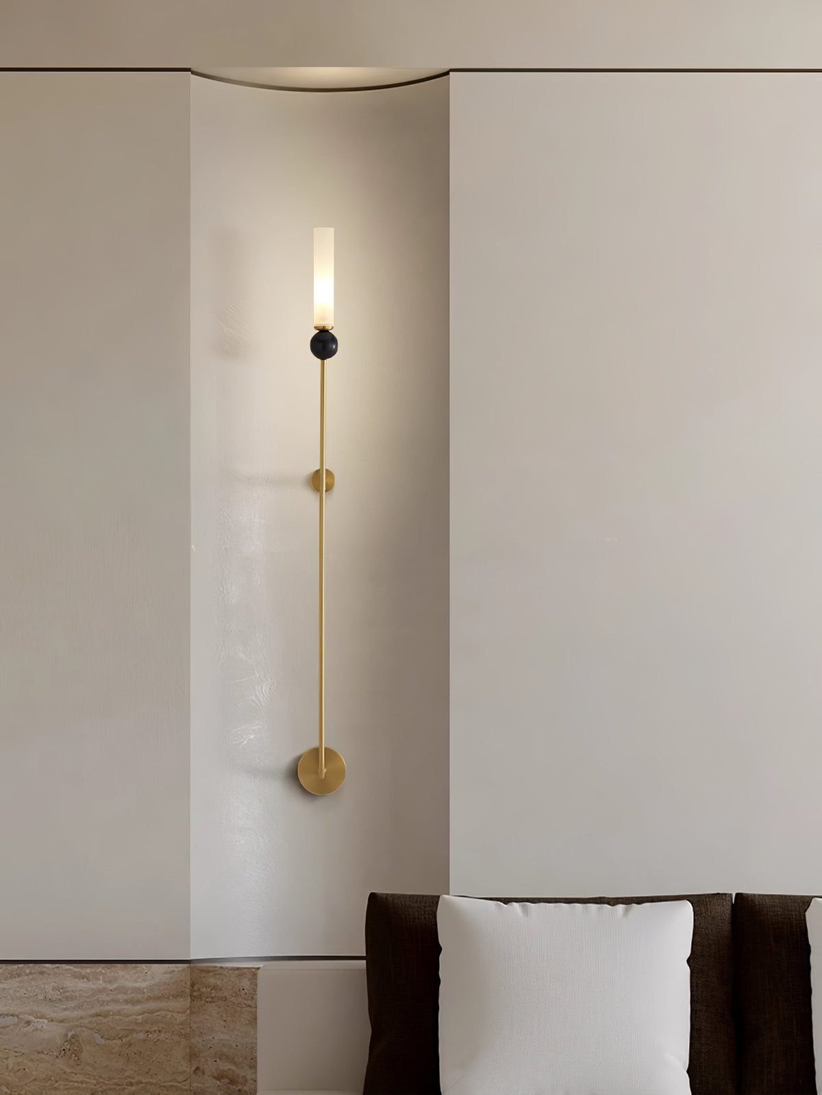 Dulane aplique de pared moderno minimalista vertical de mármol