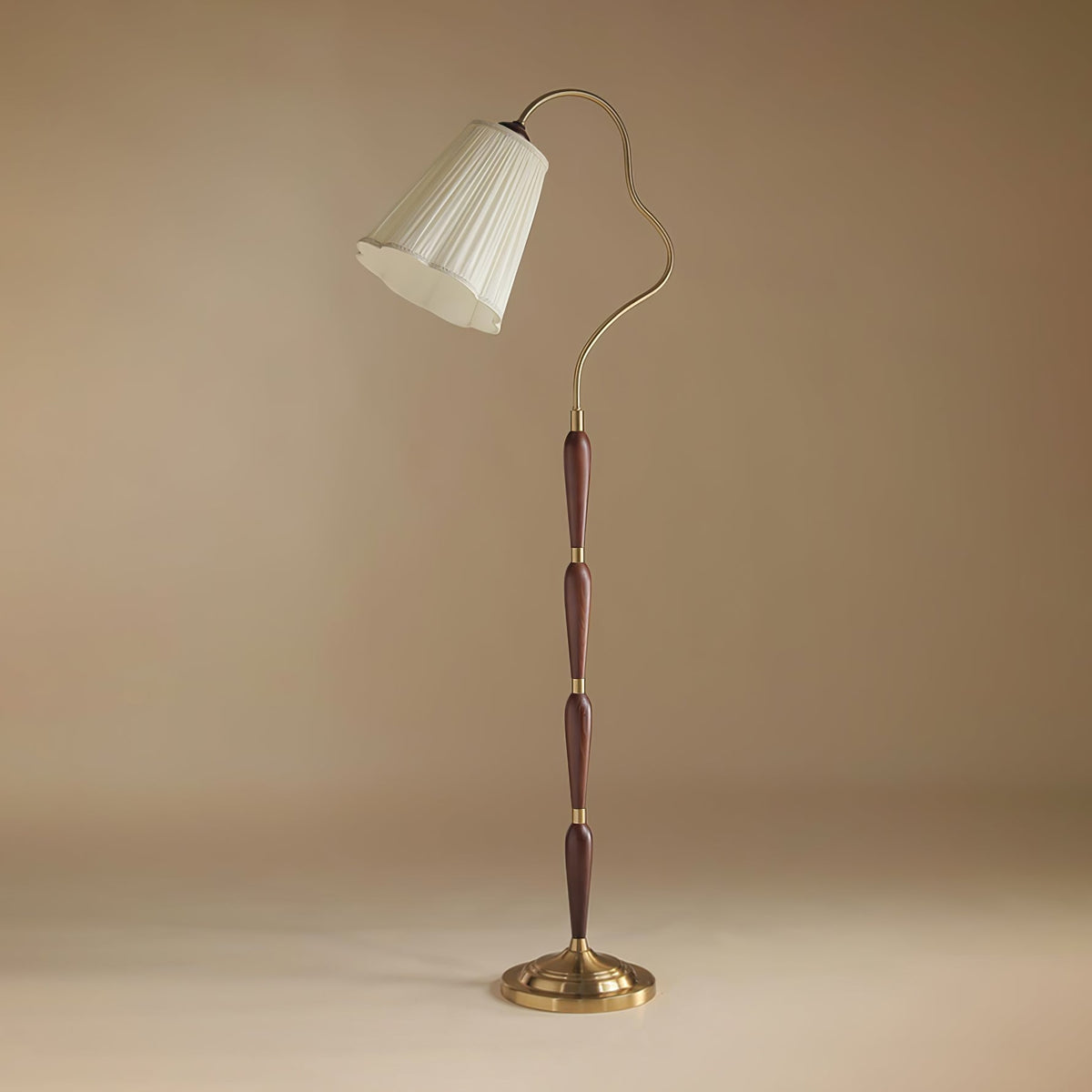 Foster lámpara de pie Vintage de madera