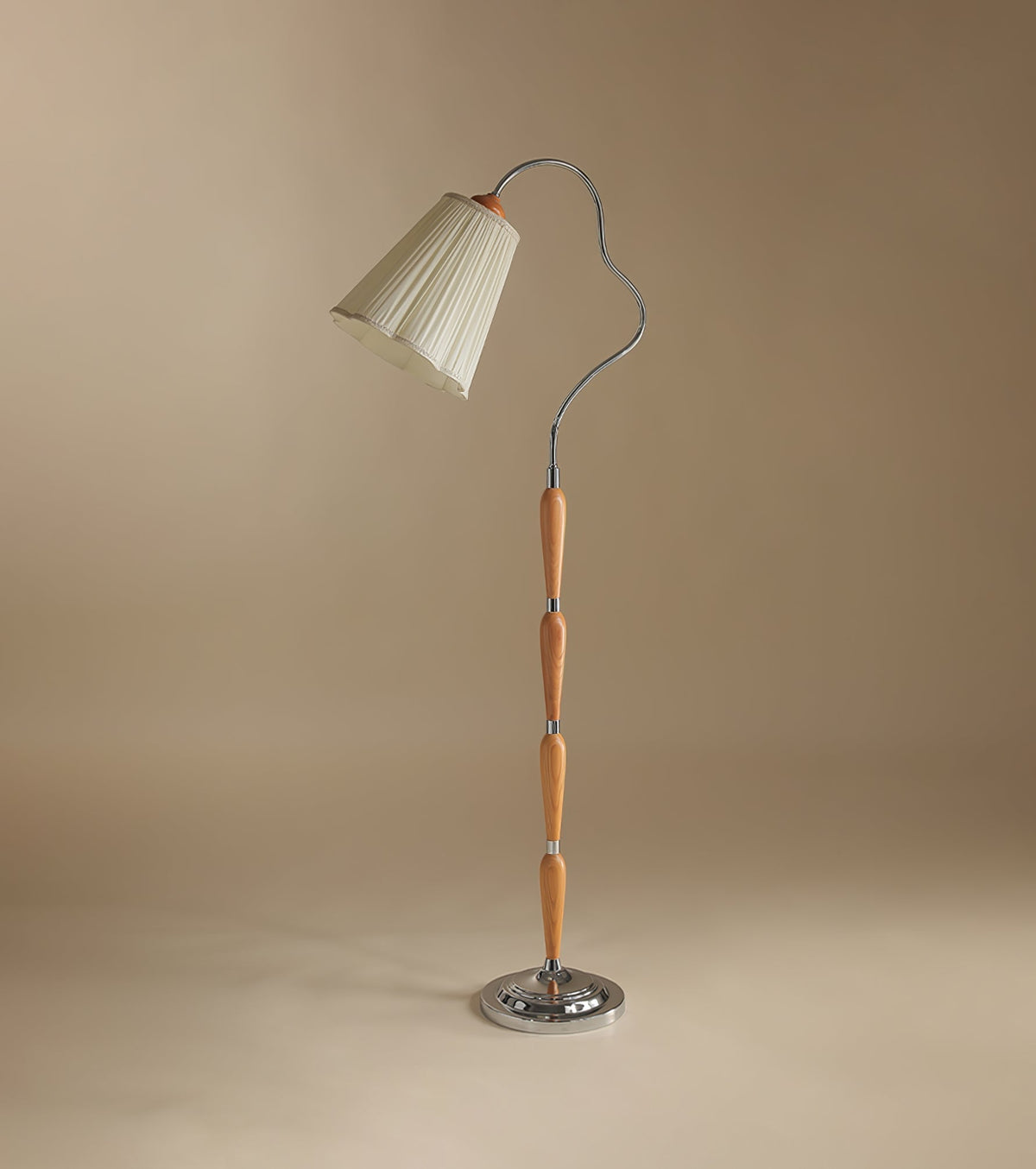 Foster lámpara de pie Vintage de madera