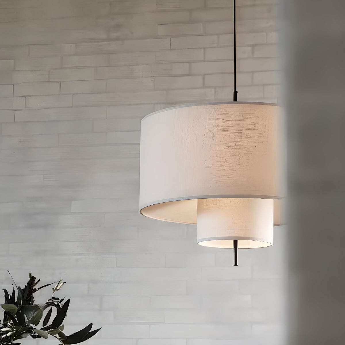 Ulphaa lámpara colgante moderna minimalista de tejido
