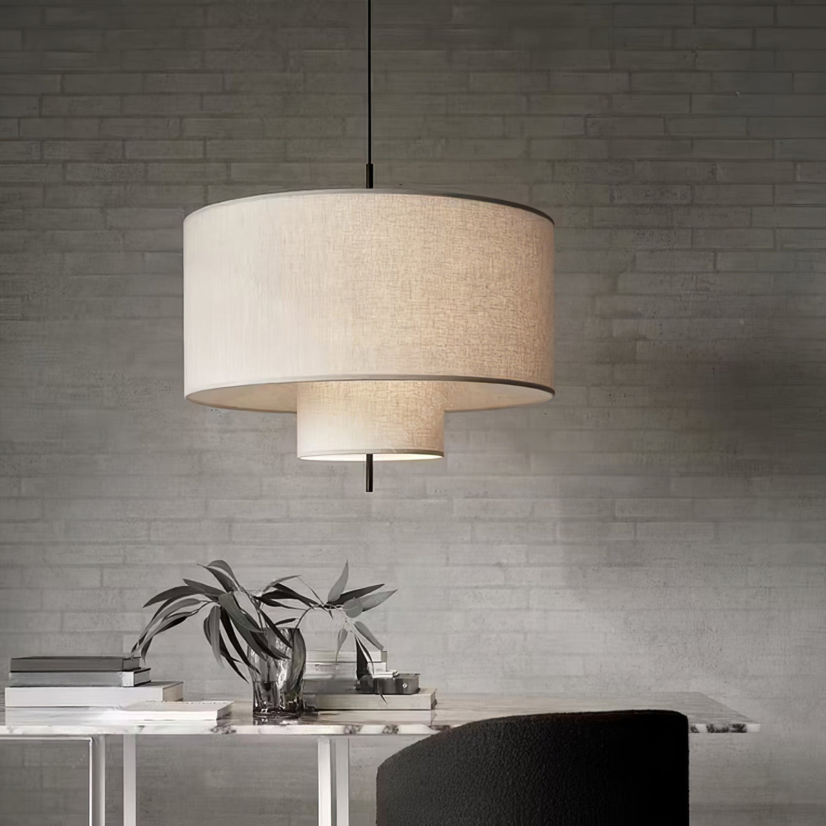 Ulphaa lámpara colgante moderna minimalista de tejido