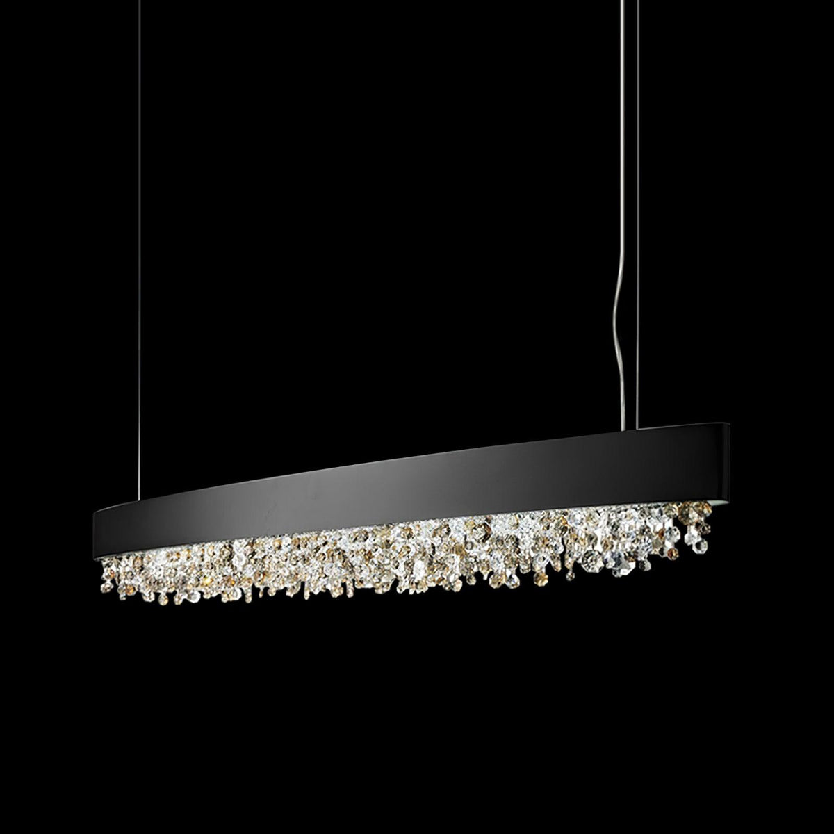 Kaelan lámpara colgante moderna de lujo en cristal