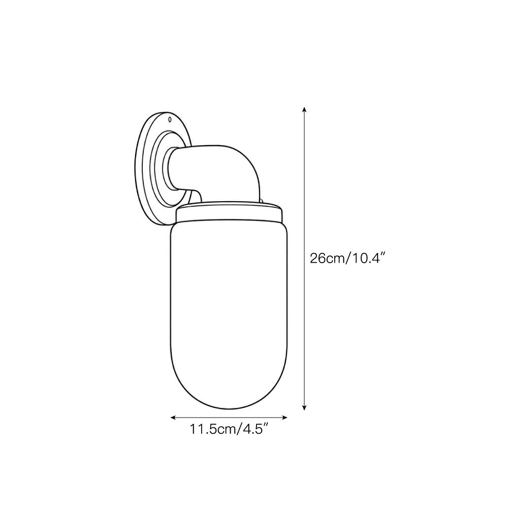Marine aplique de pared alabastro