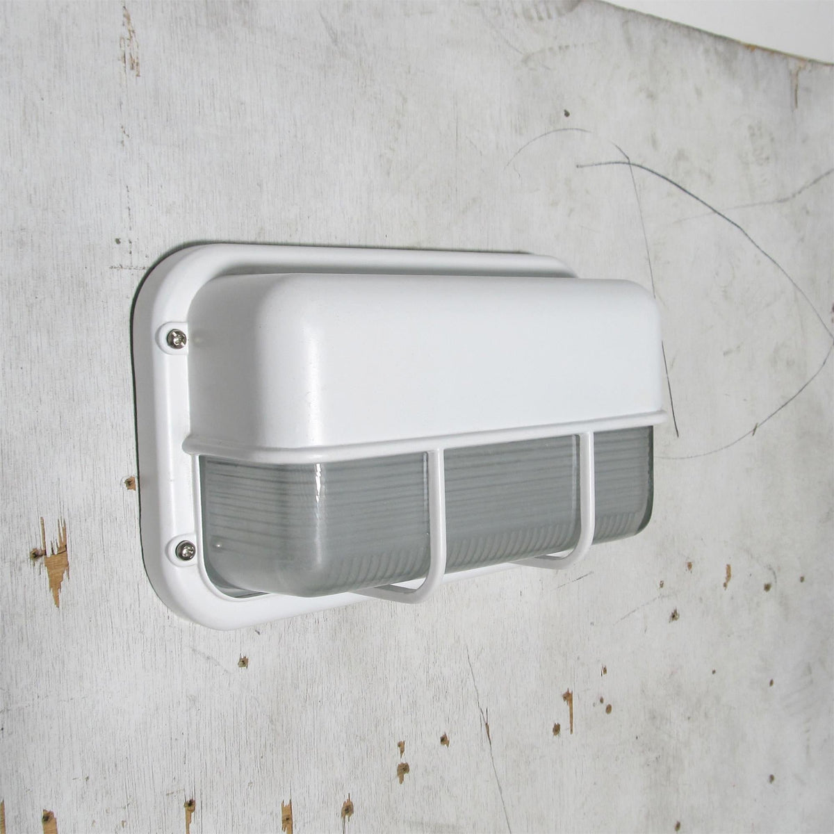 Olcarila aplique de pared vintage con vidrio exterior