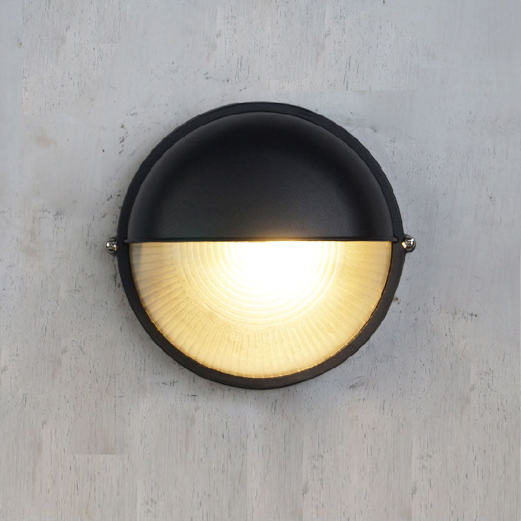 Olcarila aplique de pared vintage con vidrio exterior