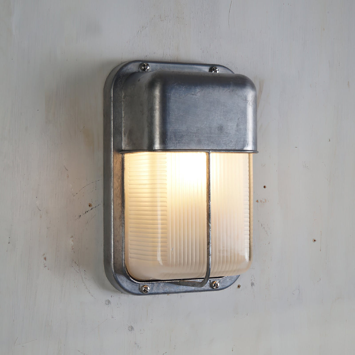 Olcarila aplique de pared vintage con vidrio exterior