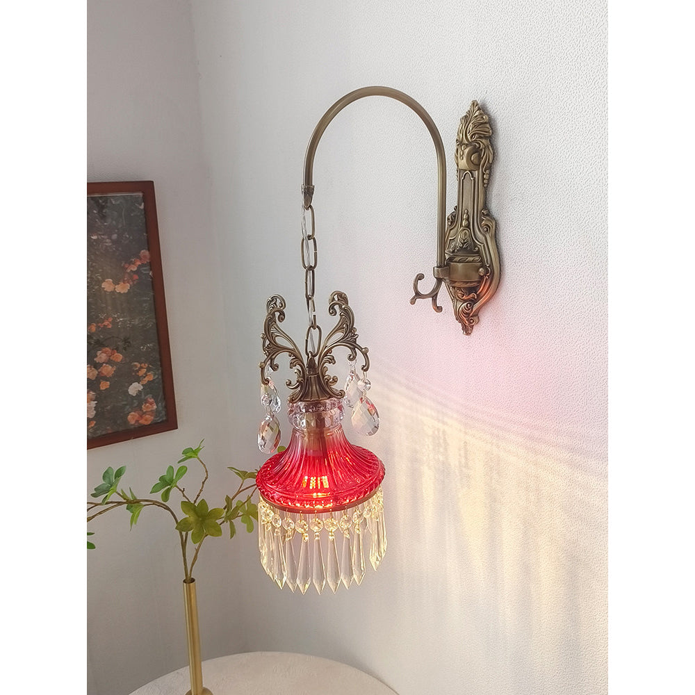 Marquise aplique de pared de cristal
