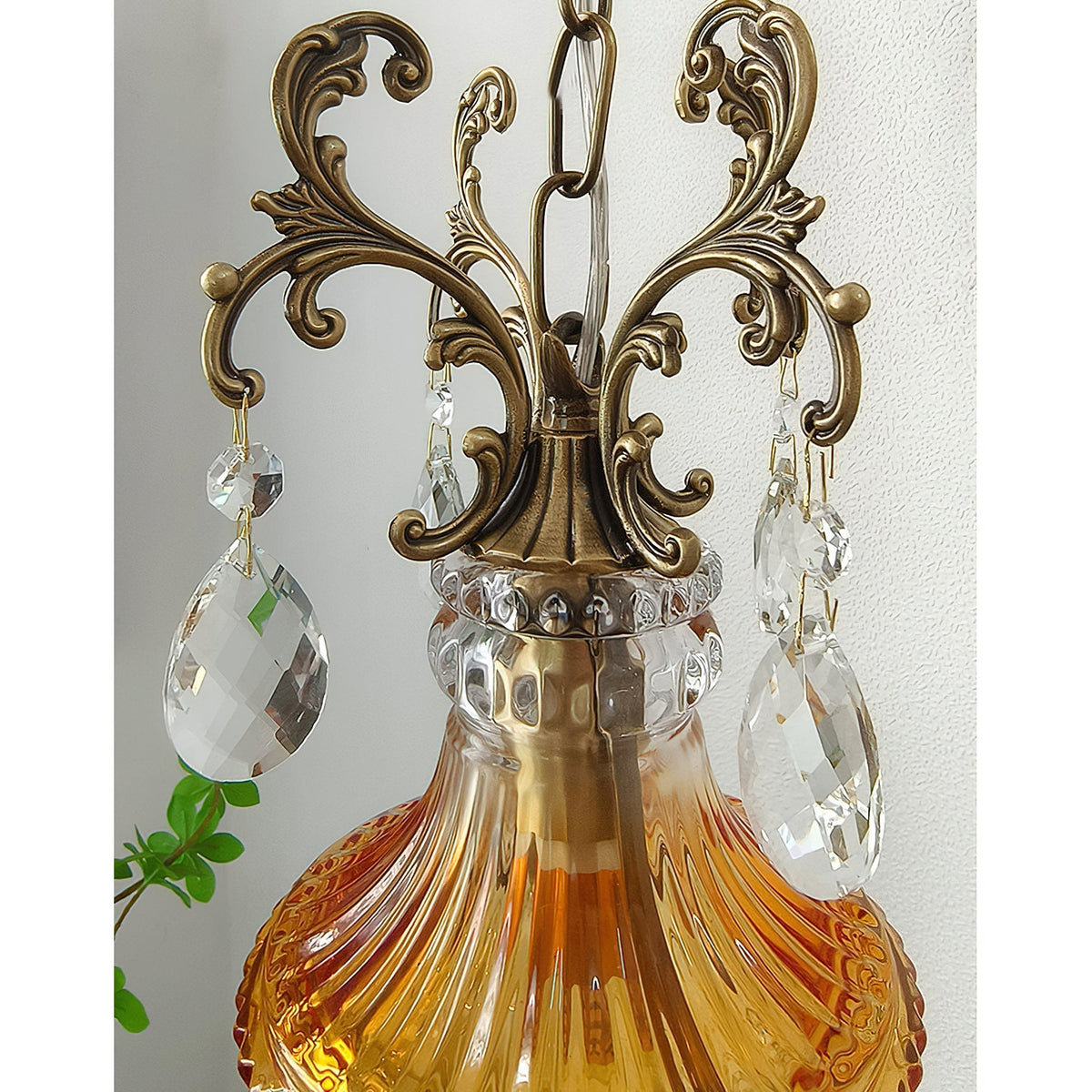 Marquise aplique de pared de cristal