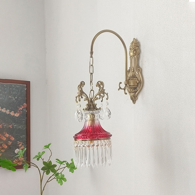 Marquise aplique de pared de cristal
