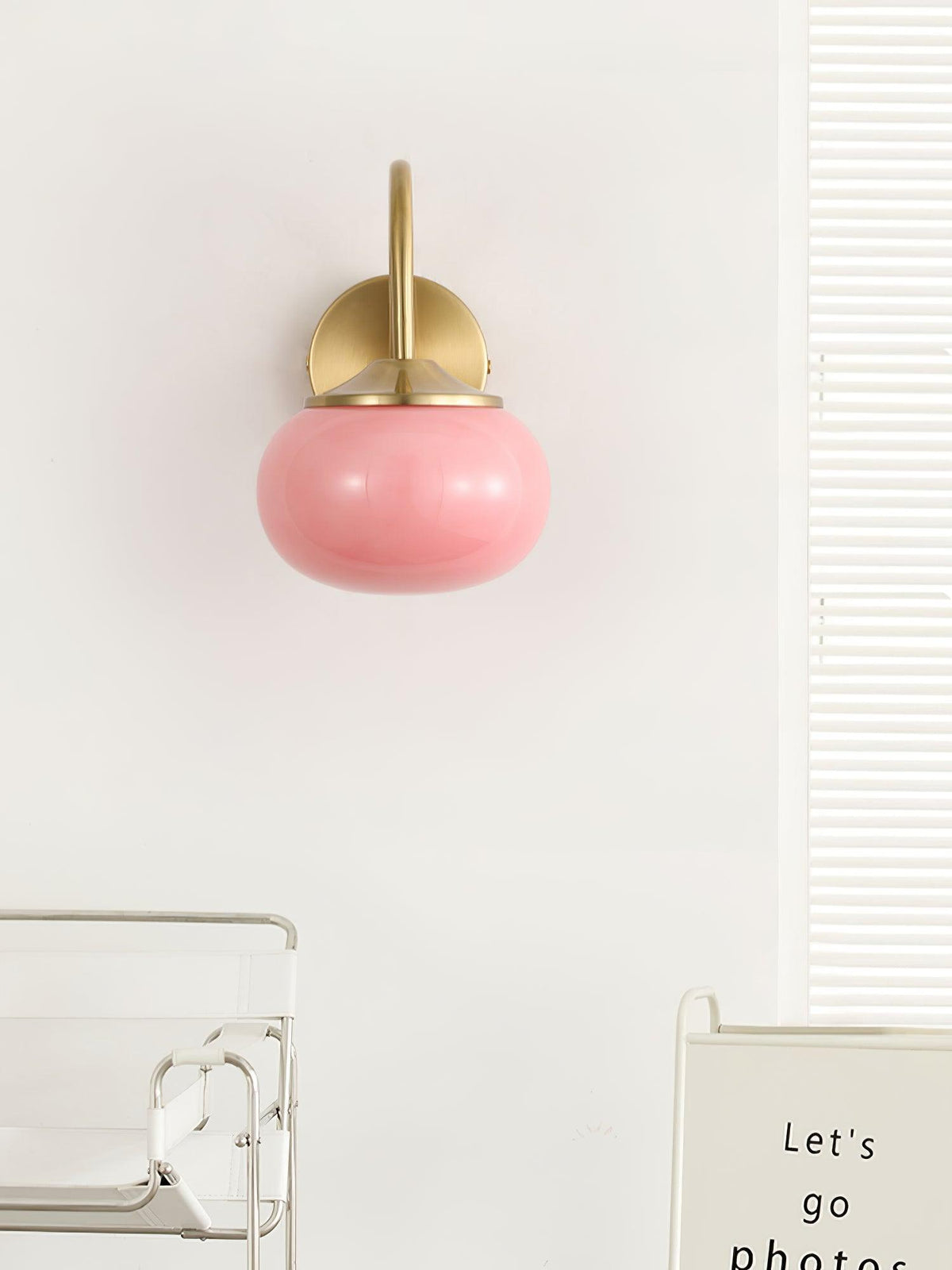 Ove aplique de pared de vidrio artístico nórdico premium