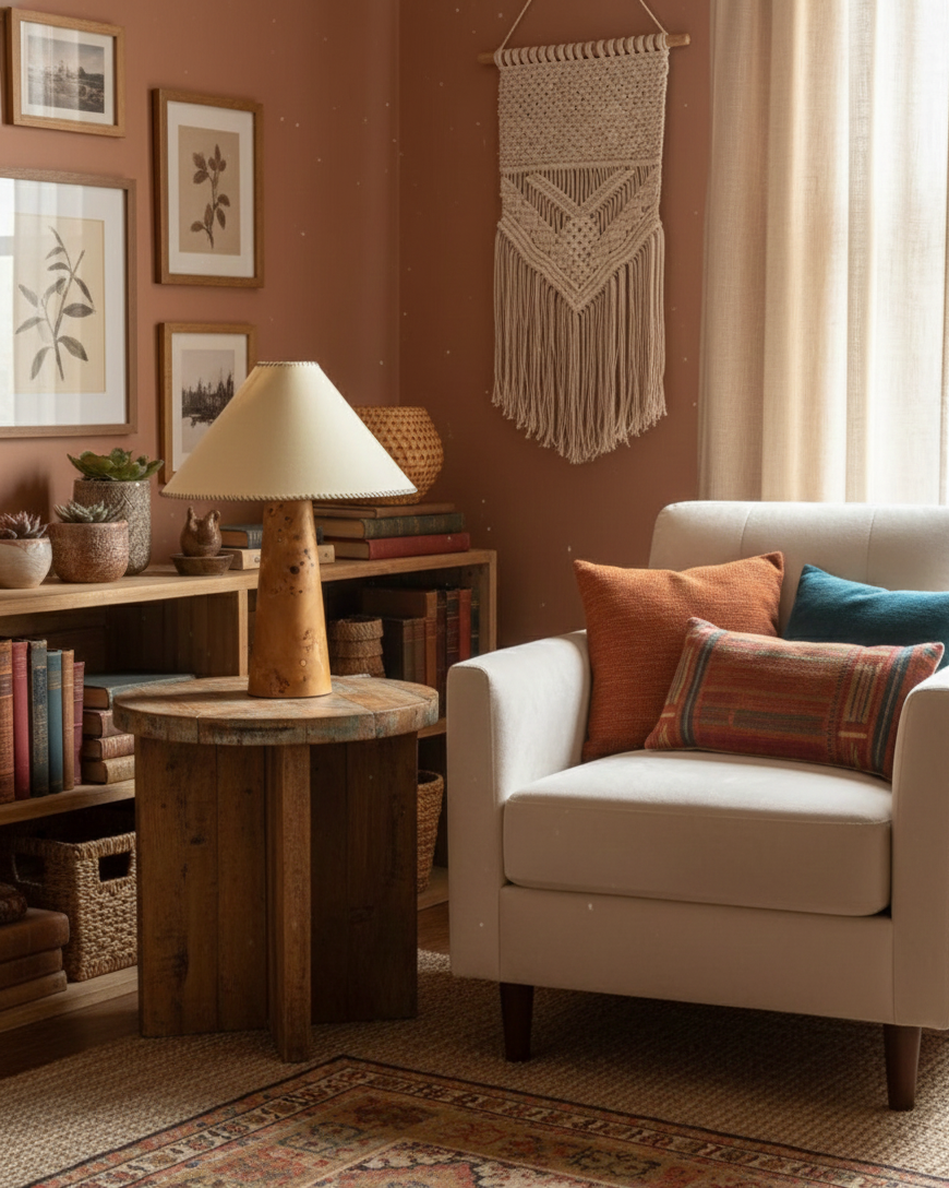 Terienena lámpara de mesa