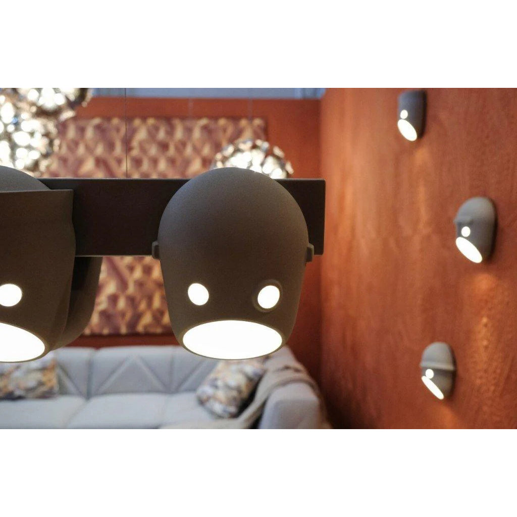 Mask aplique de pared individual creativo de resina
