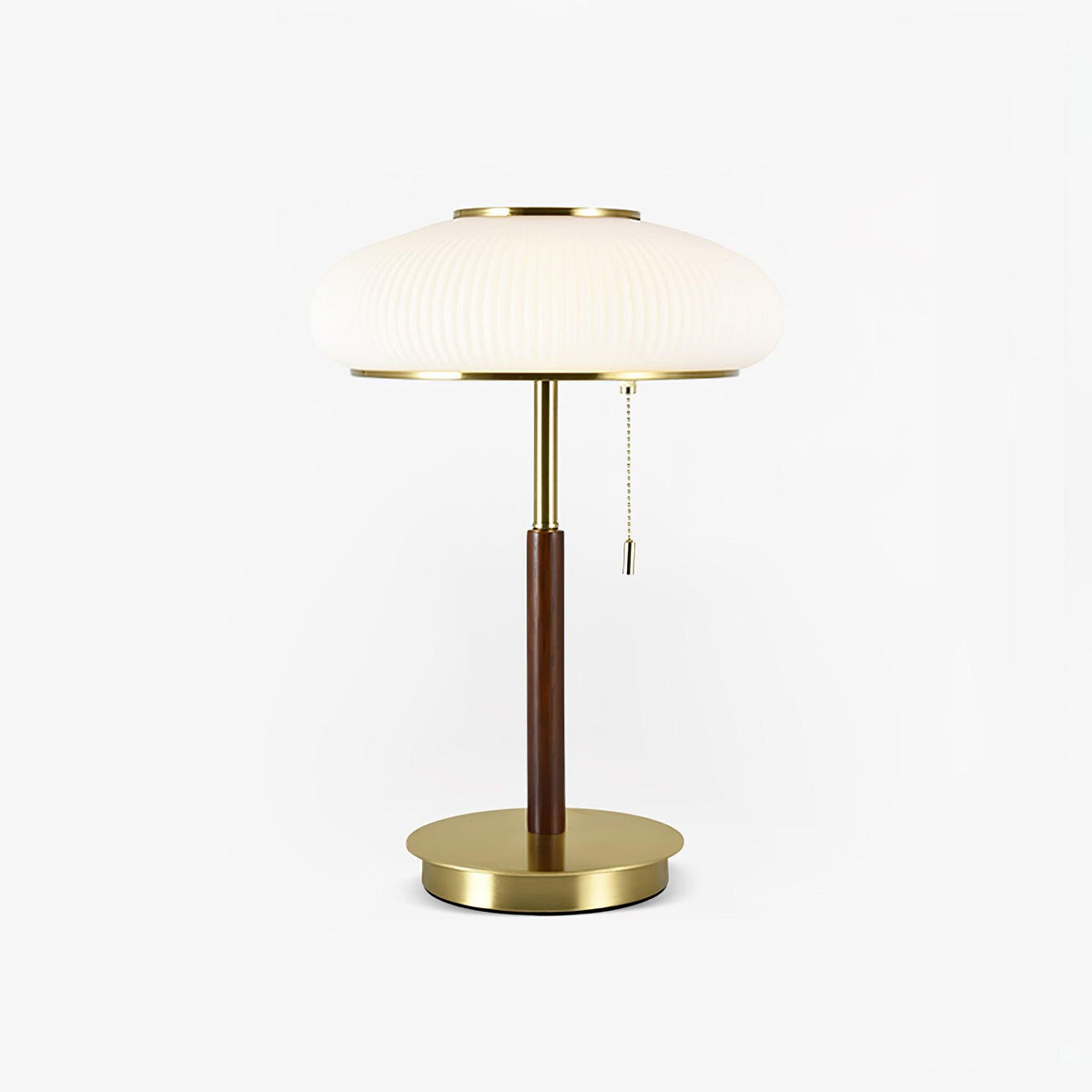 Glimmce lámpara de mesa de madera