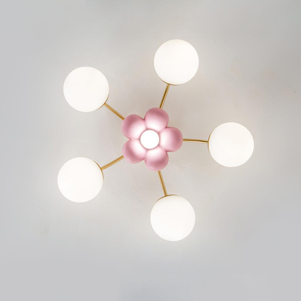 Nirox lámpara de techo rosa pétalo