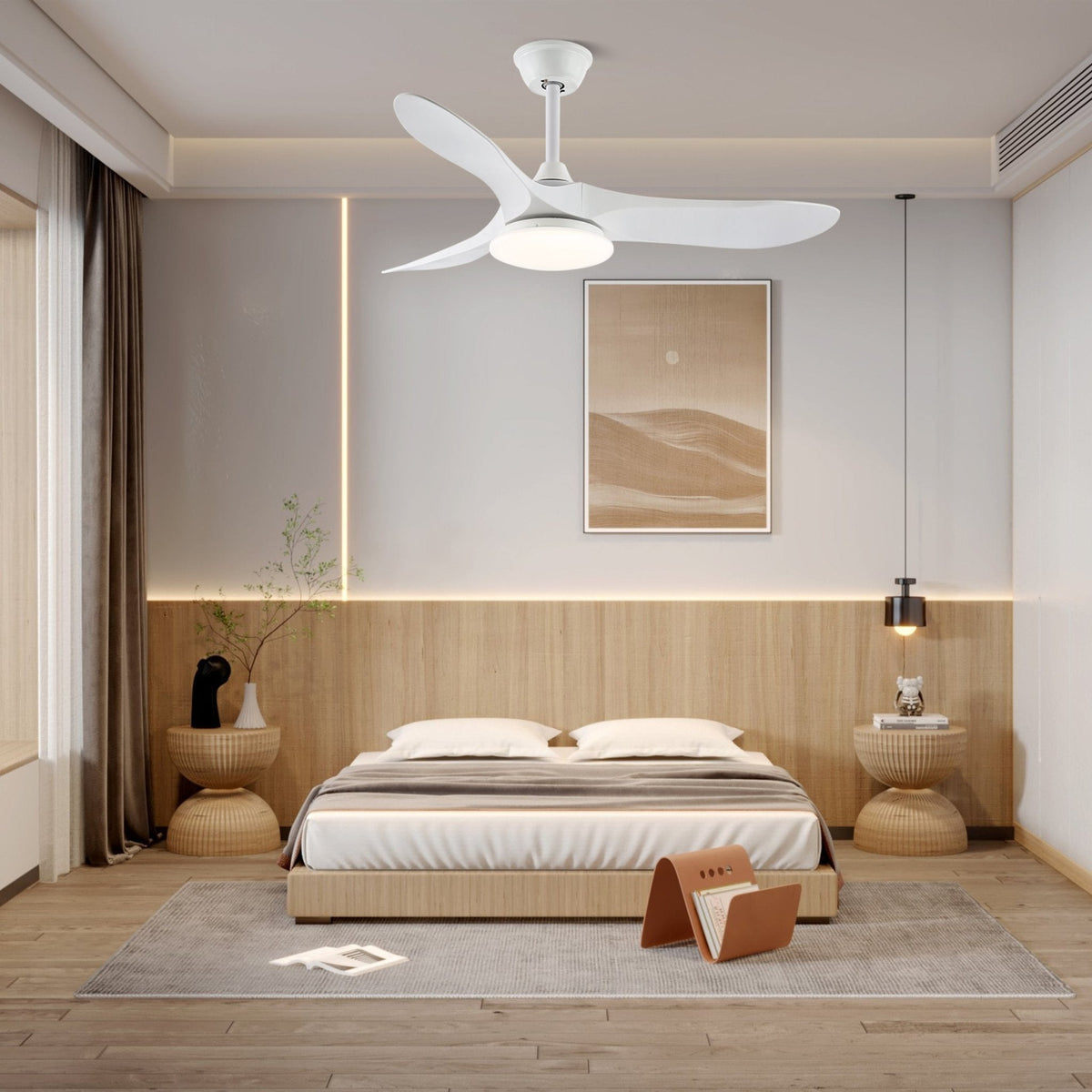 Liorueria ventilador de techo con luz