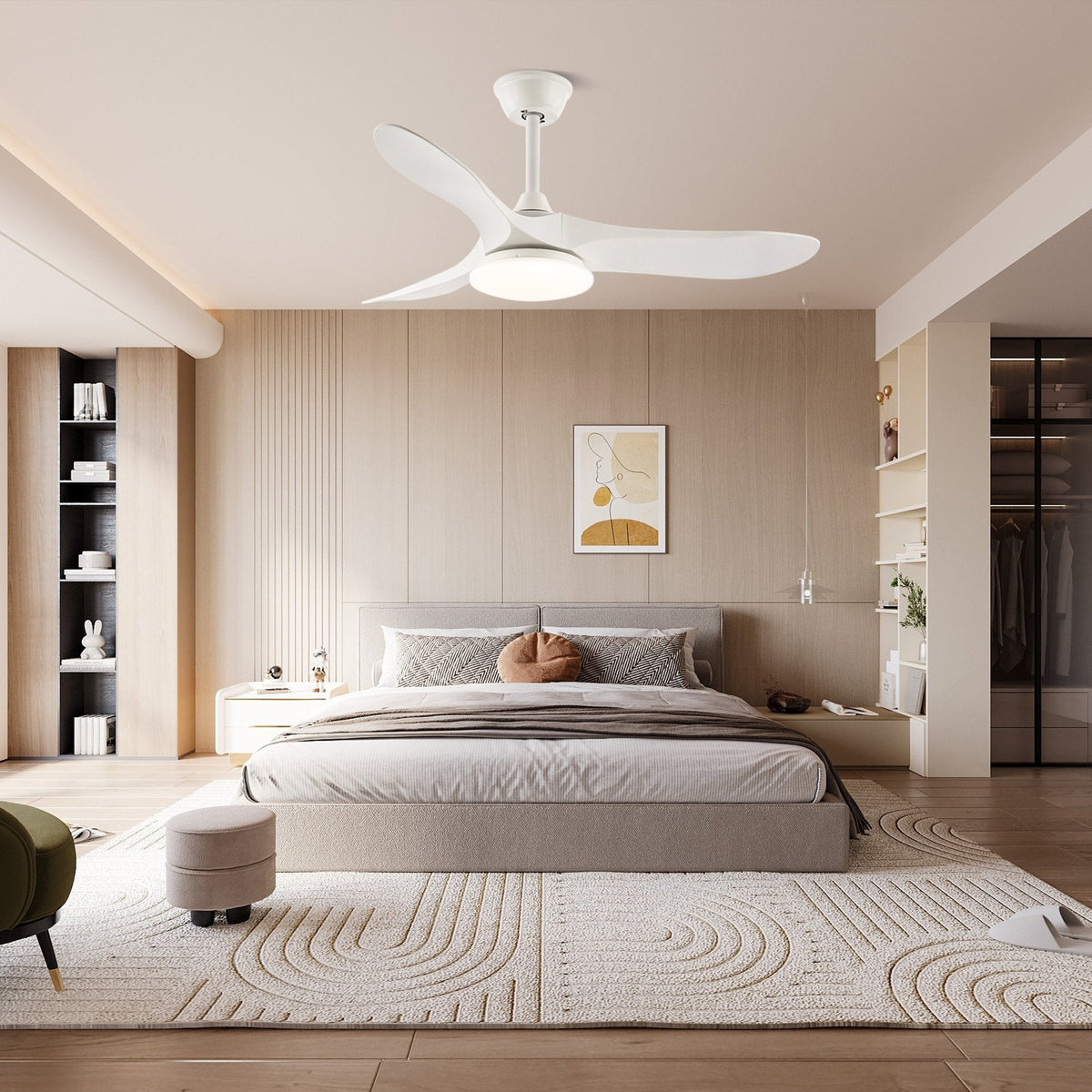 Liorueria ventilador de techo con luz
