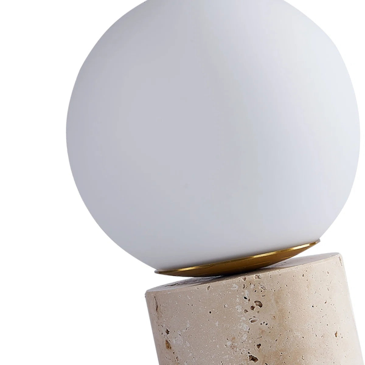 Norinise lámpara de mesa de travertino beige