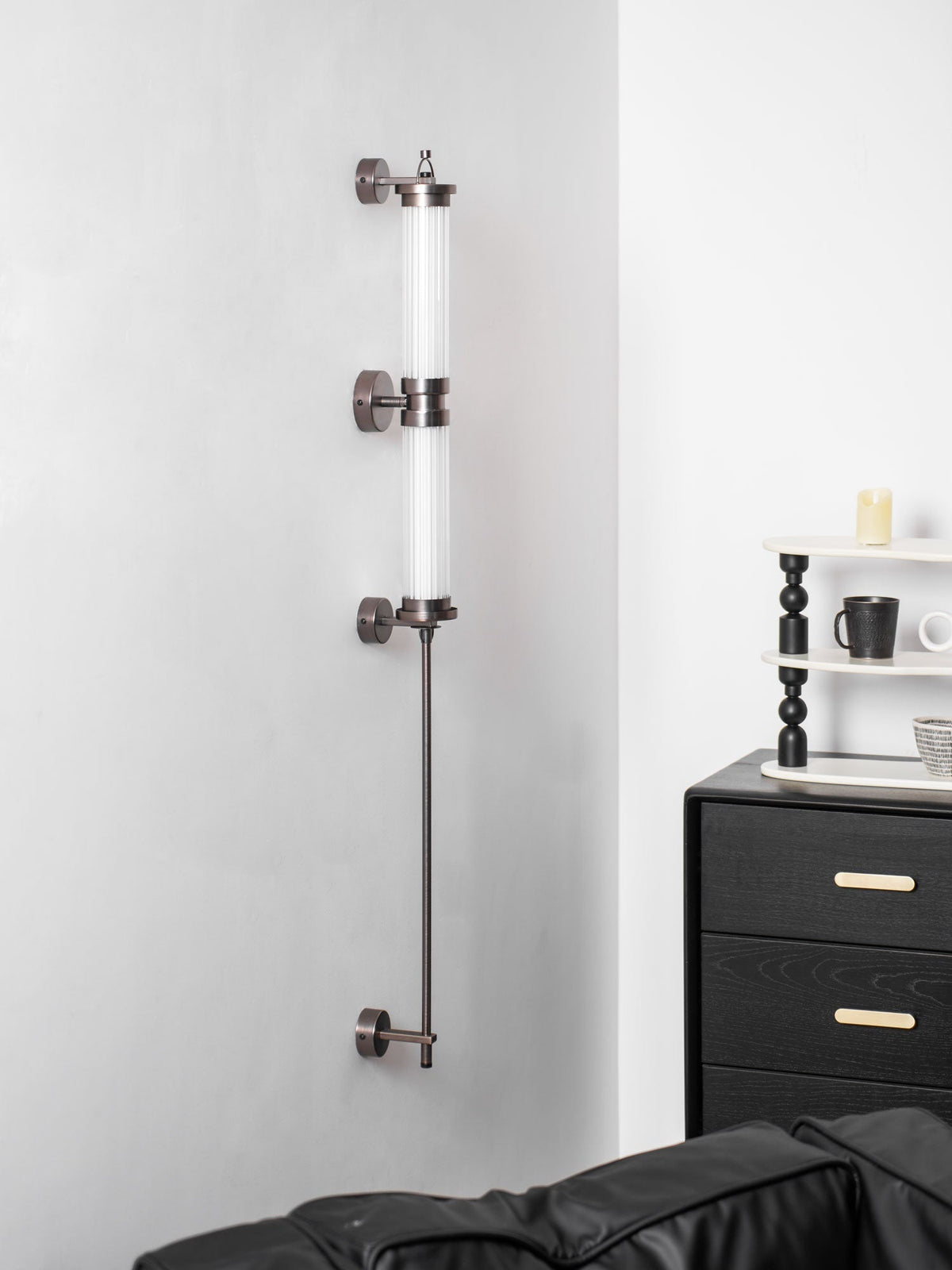 Eirirella aplique de pared Premium nórdico de vidrio vertical