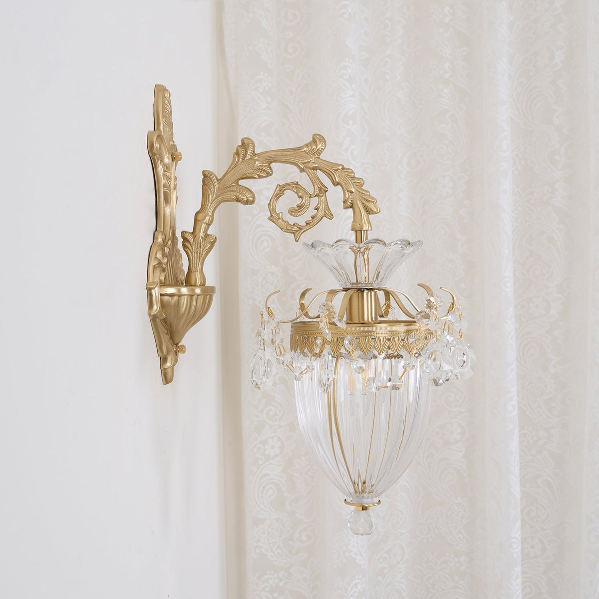Vireon aplique de pared doble dorado moderno
