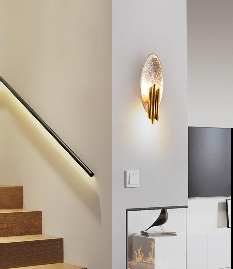 Aurerielle aplique de pared dorado negro minimalista