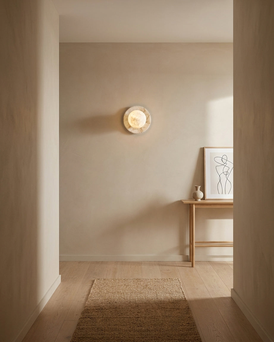 Niveeria aplique de pared alabastro
