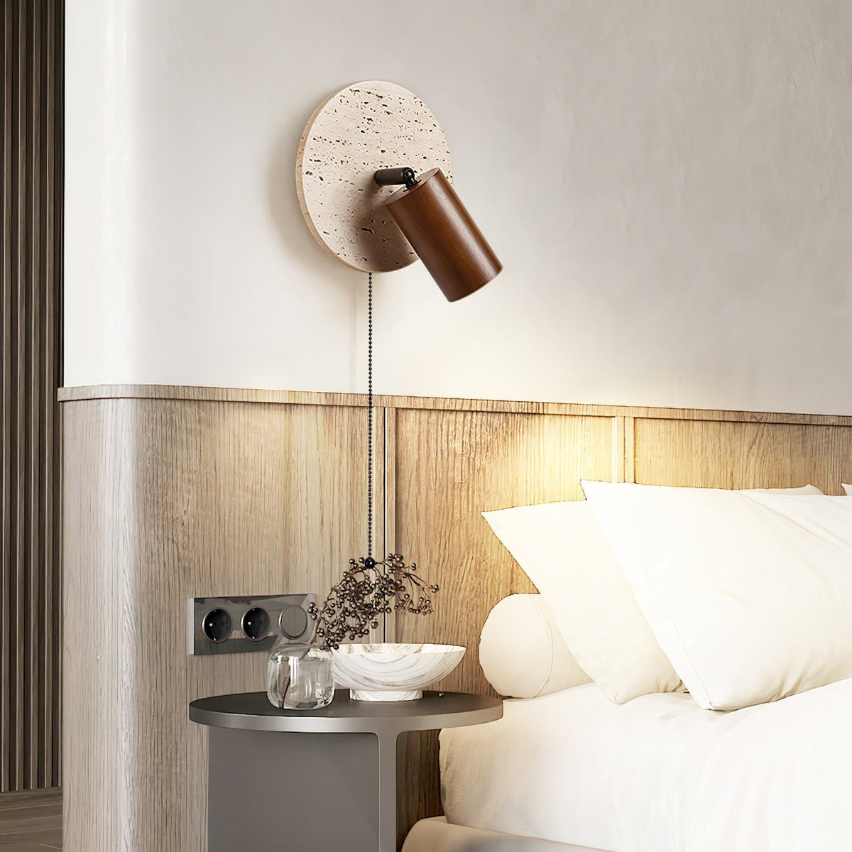Romino aplique de pared travertino