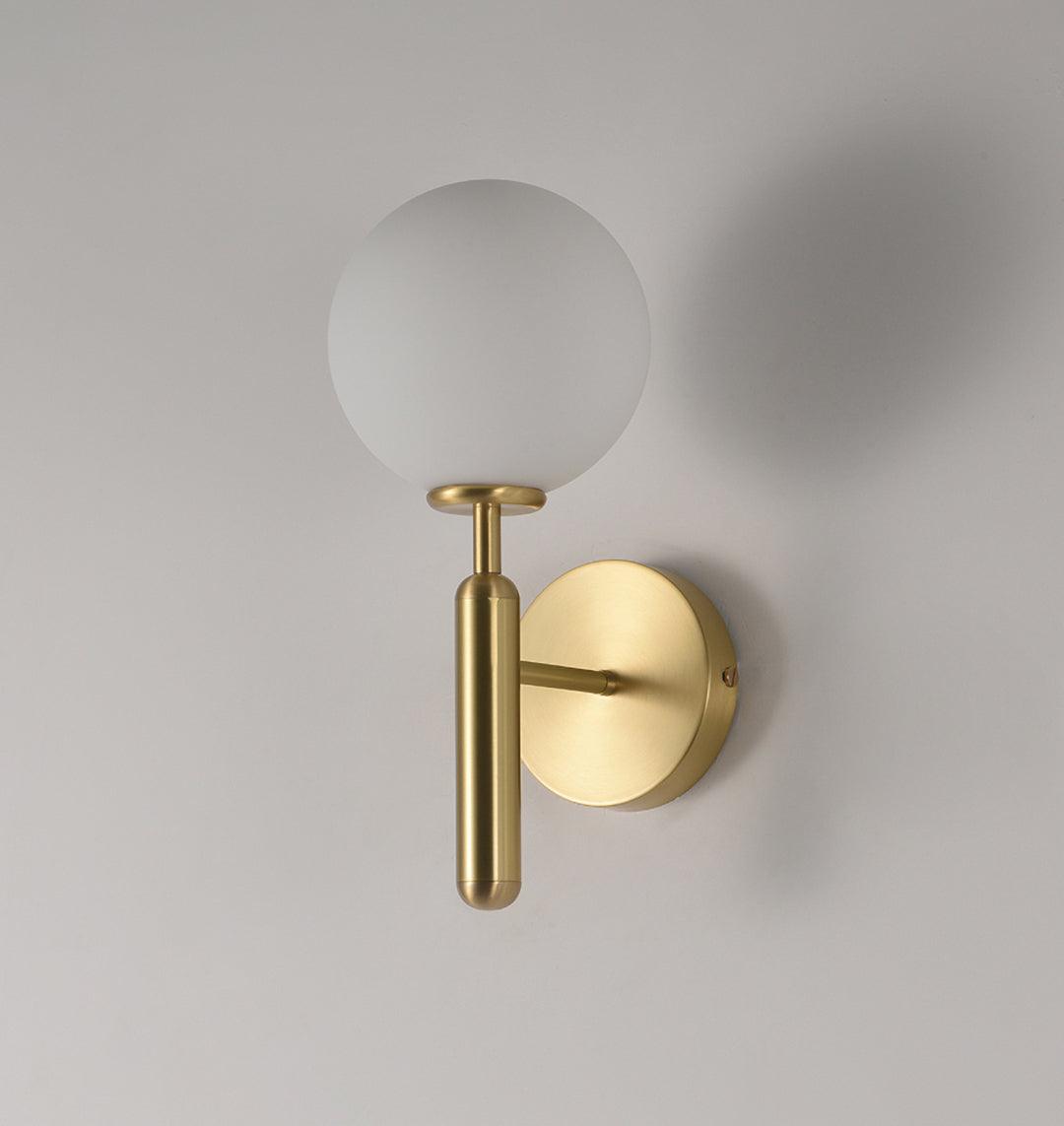 Kynlo aplique de pared con globos de vidrio claro estilo nórdico enchufable esfera