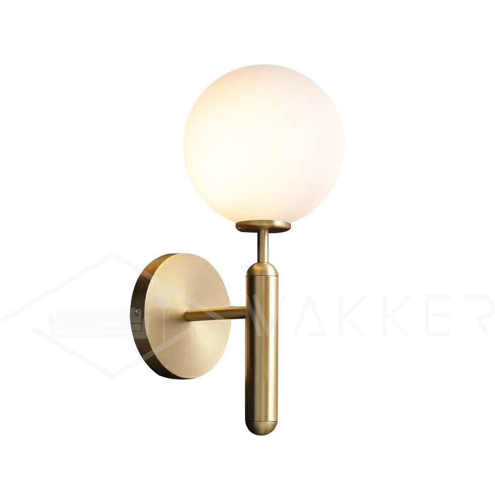 Kynlo aplique de pared con globos de vidrio claro estilo nórdico enchufable esfera