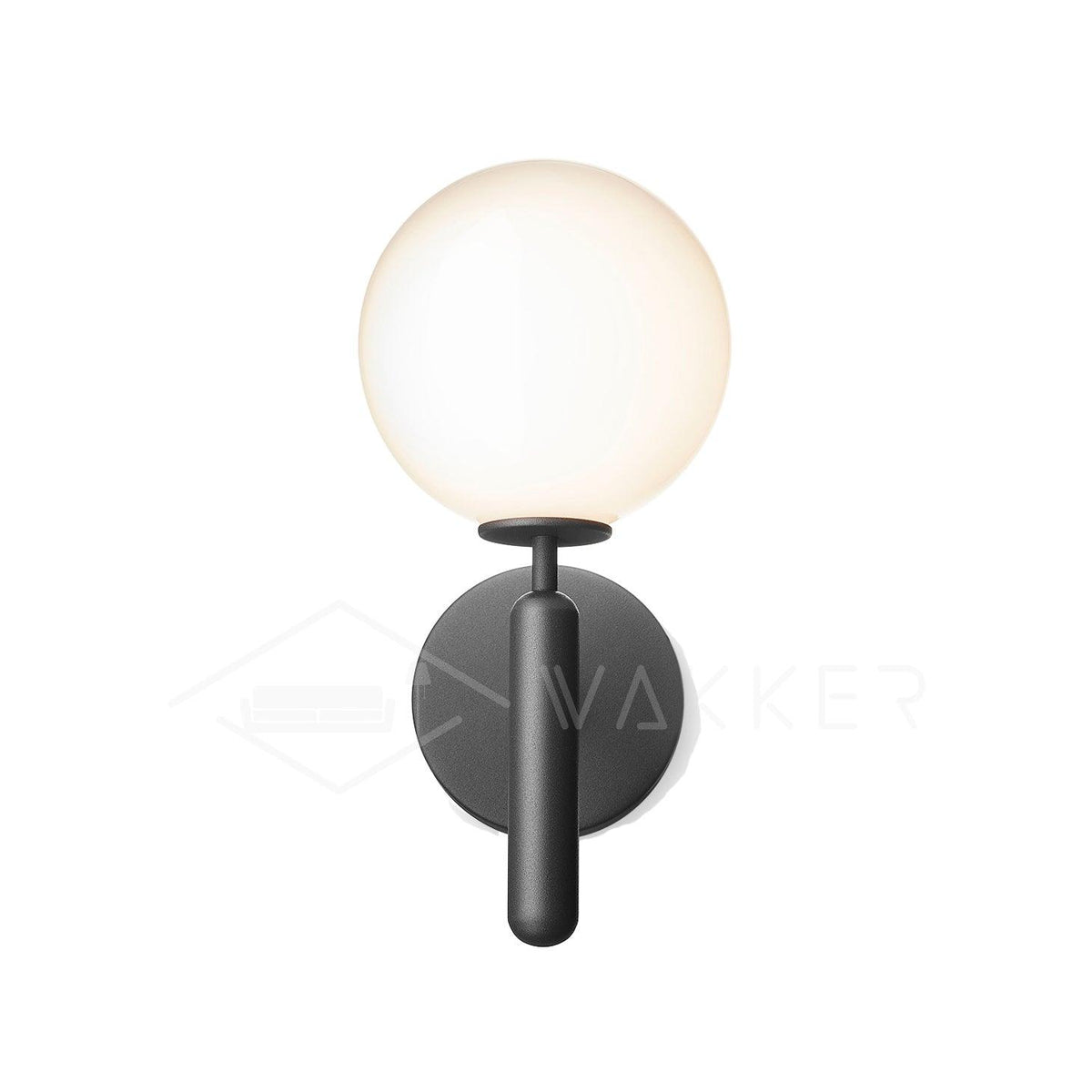 Kynlo aplique de pared con globos de vidrio claro estilo nórdico enchufable esfera