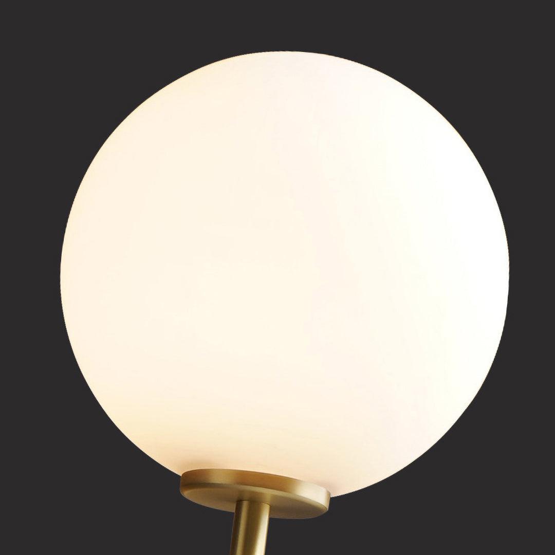Kynlo aplique de pared con globos de vidrio claro estilo nórdico enchufable esfera