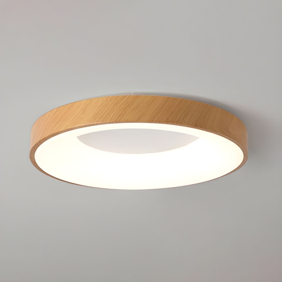 Javlen lámpara de techo moderna minimalista redondo de madera