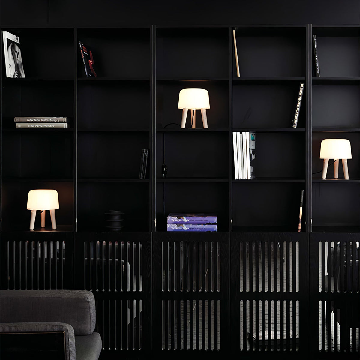 GlowPod lámpara de mesa de madera