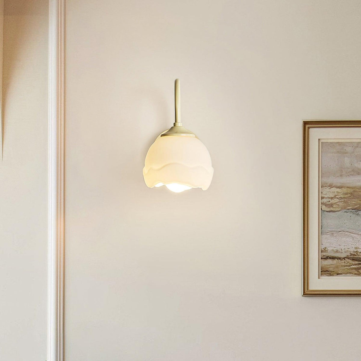 Velorenne aplique de pared elegante de vidrio