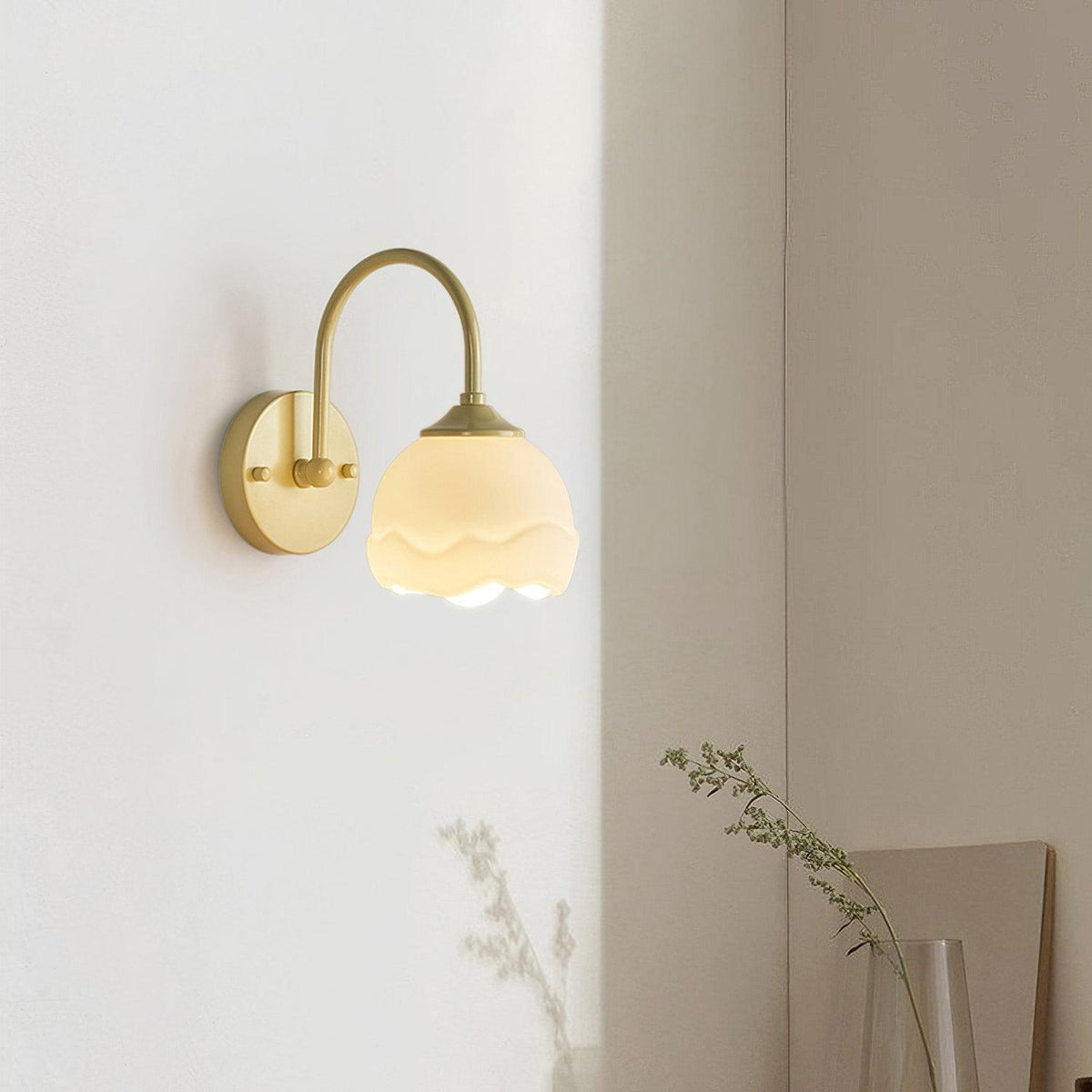 Velorenne aplique de pared elegante de vidrio