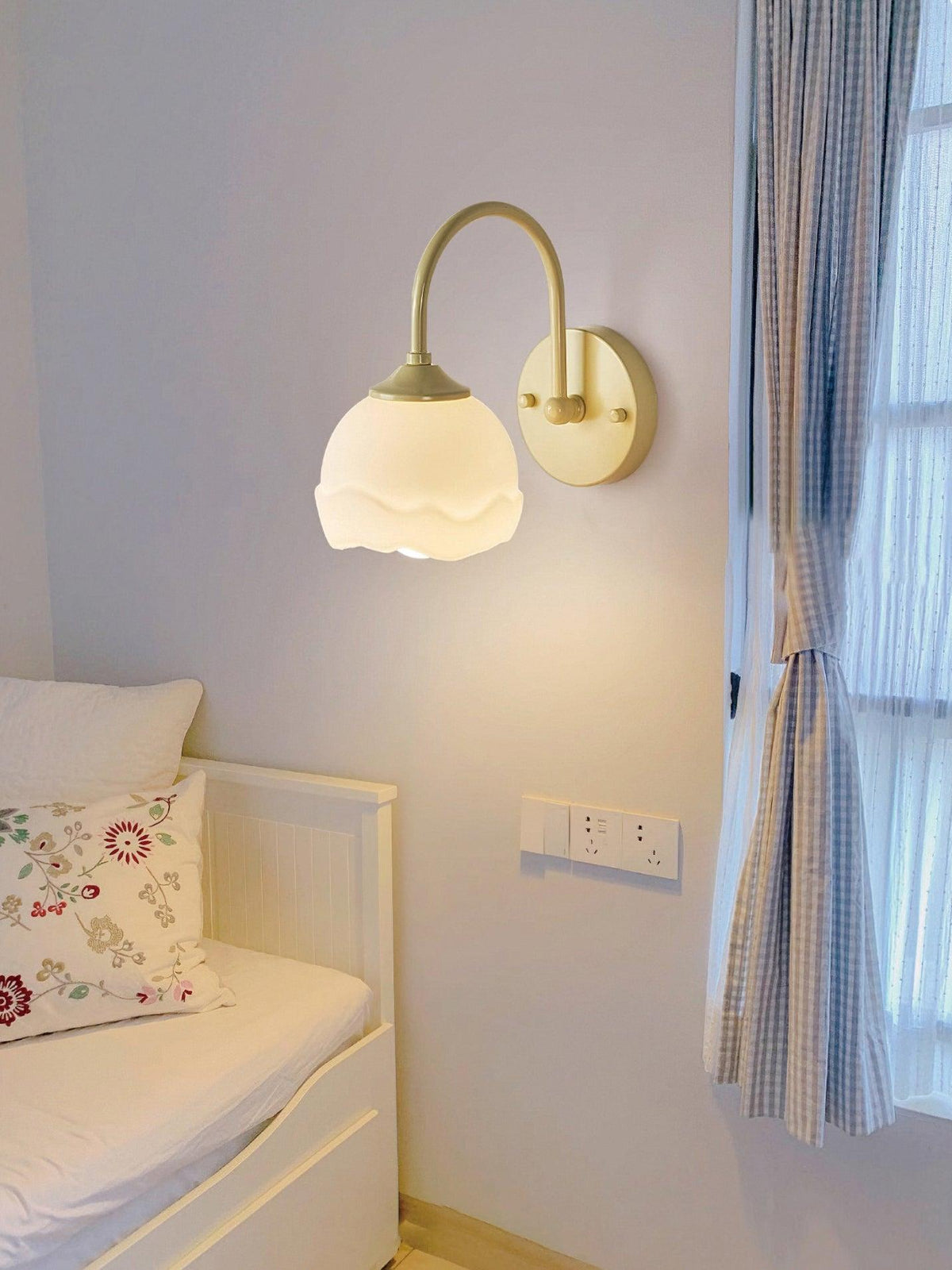 Velorenne aplique de pared elegante de vidrio