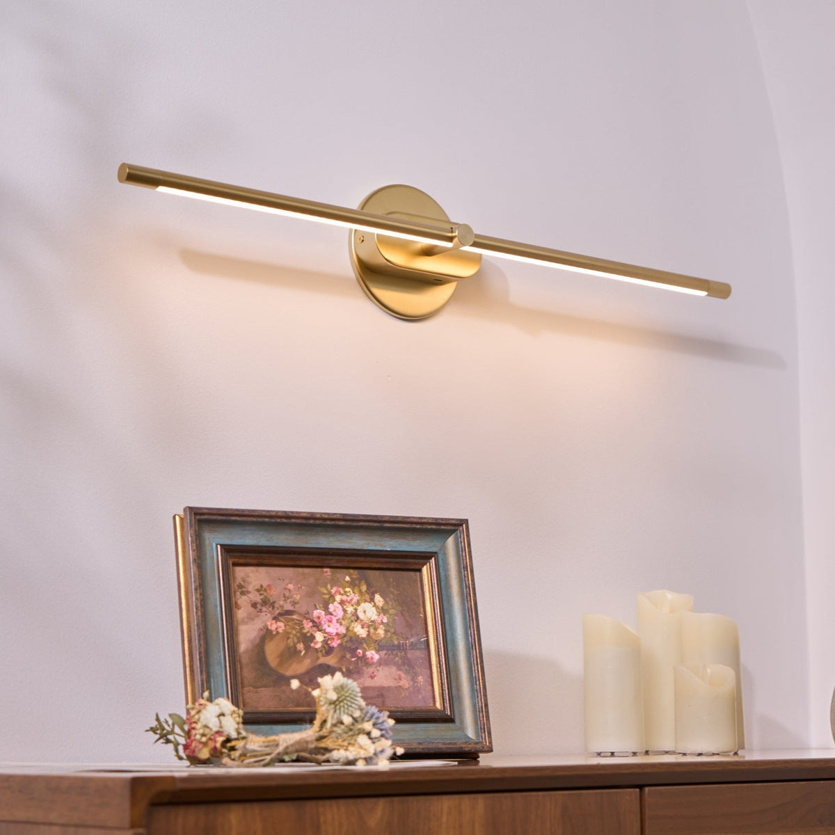 Selisira aplique de pared lineal minimalista recargable