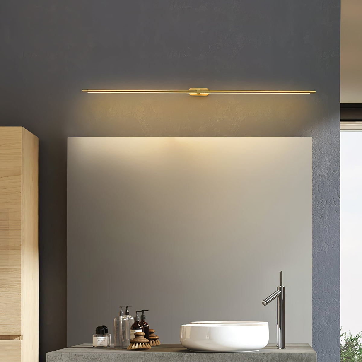 Selisira aplique de pared lineal minimalista recargable