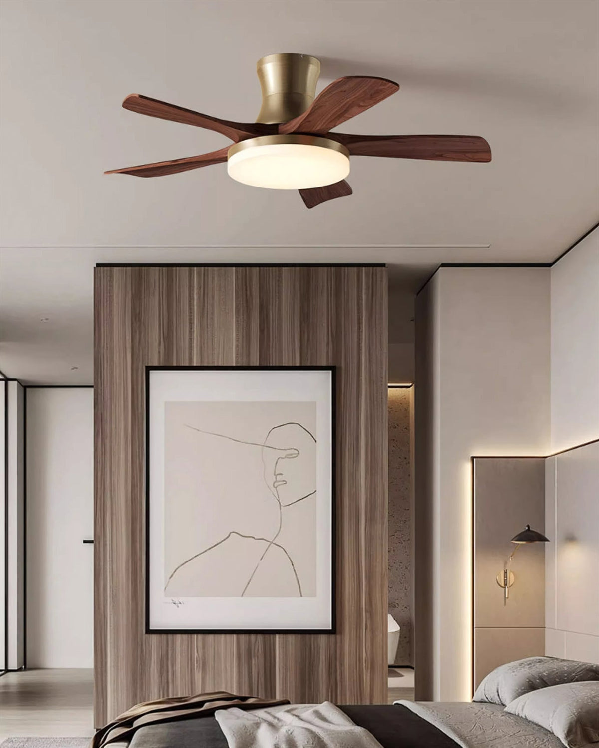 Hawthorne ventilador de techo con luz