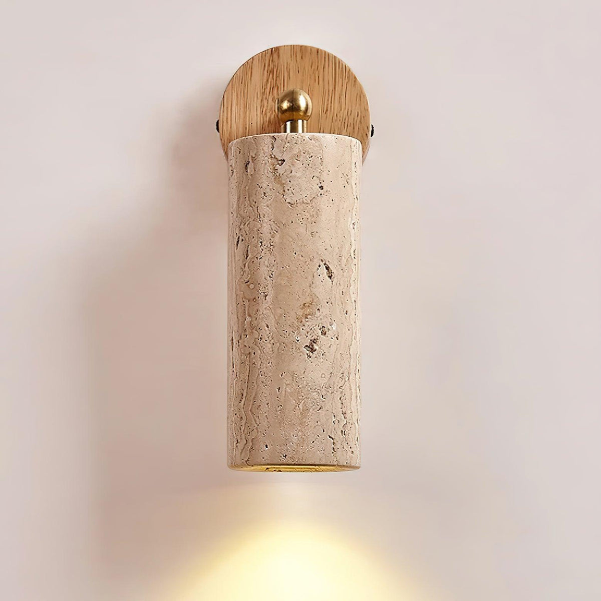Delo aplique de pared ajustable de travertino