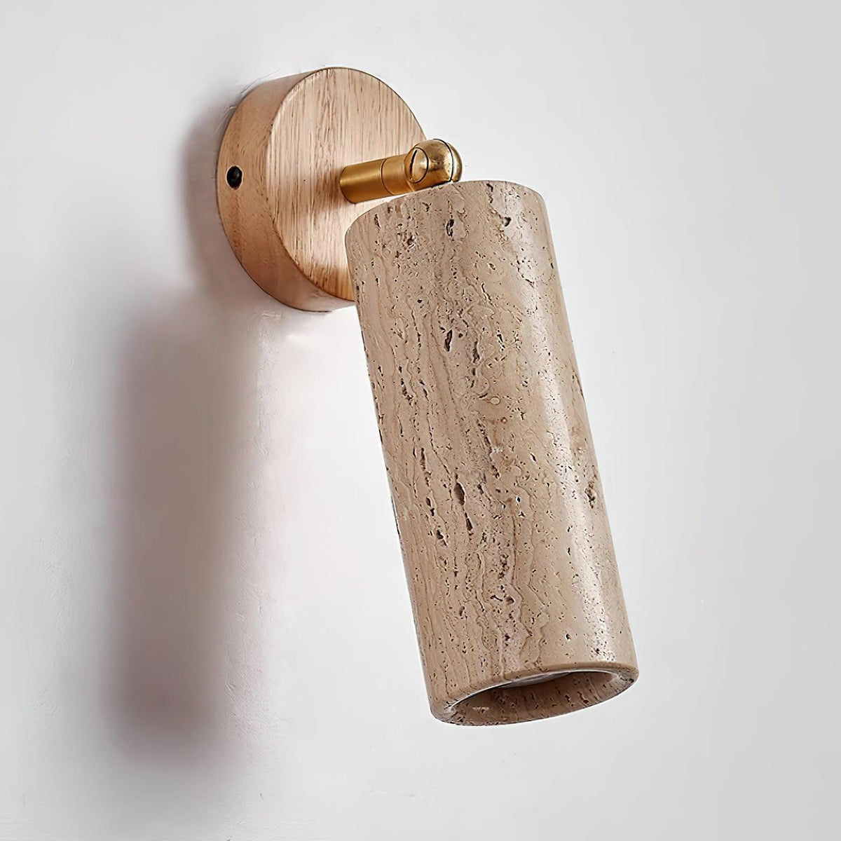 Delo aplique de pared ajustable de travertino