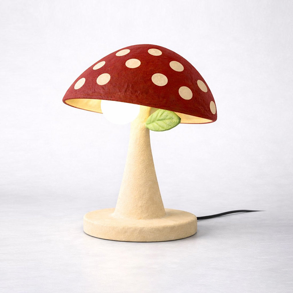 Mycelium lámpara de mesa