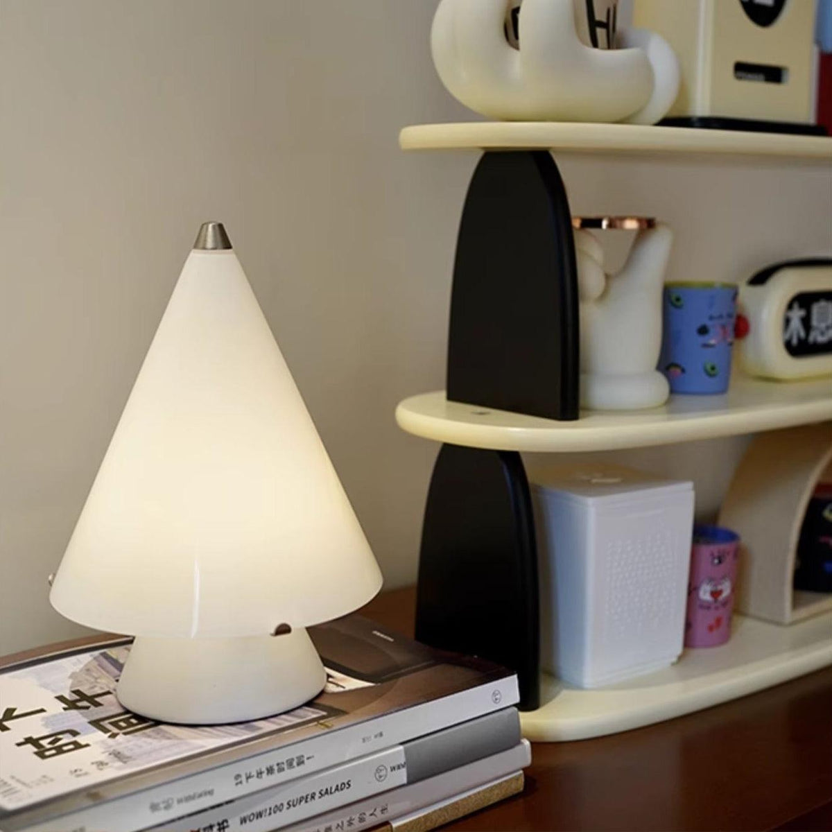Lrtvin lámpara de mesa minimalista de vidrio