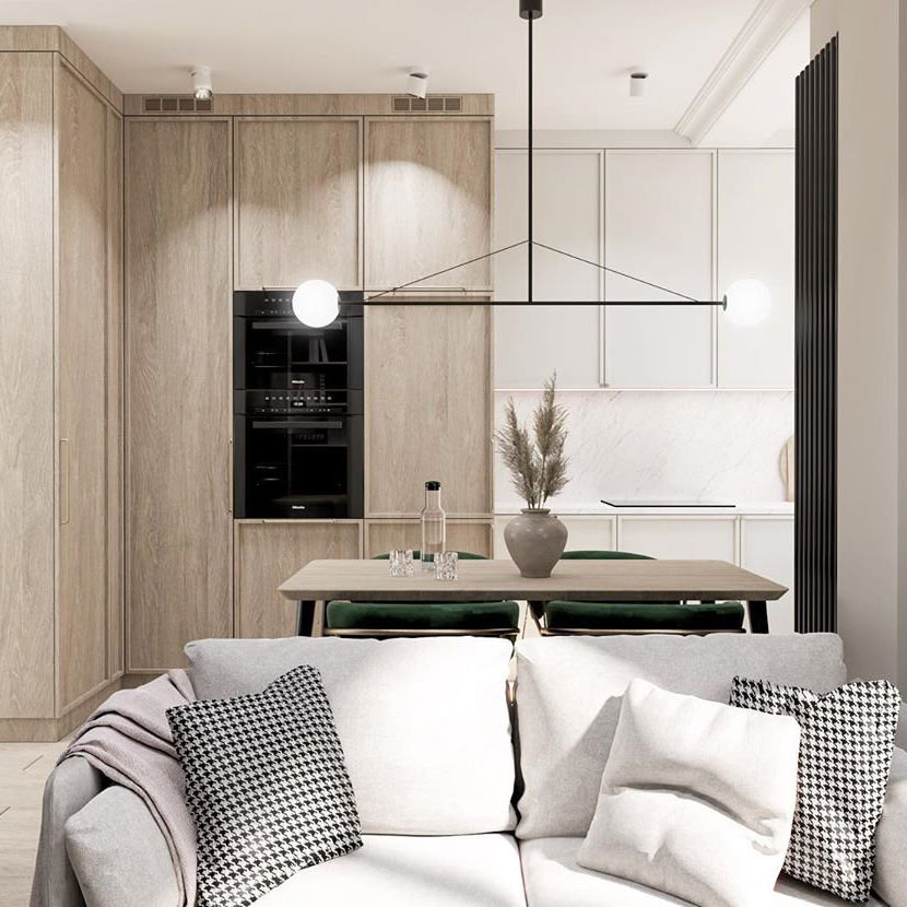 Lustra Chandelier Mobile Black Minimalist