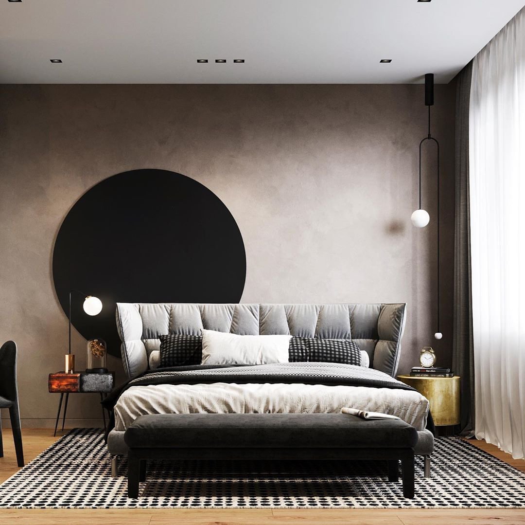 Lustra Chandelier Mobile Black Minimalist