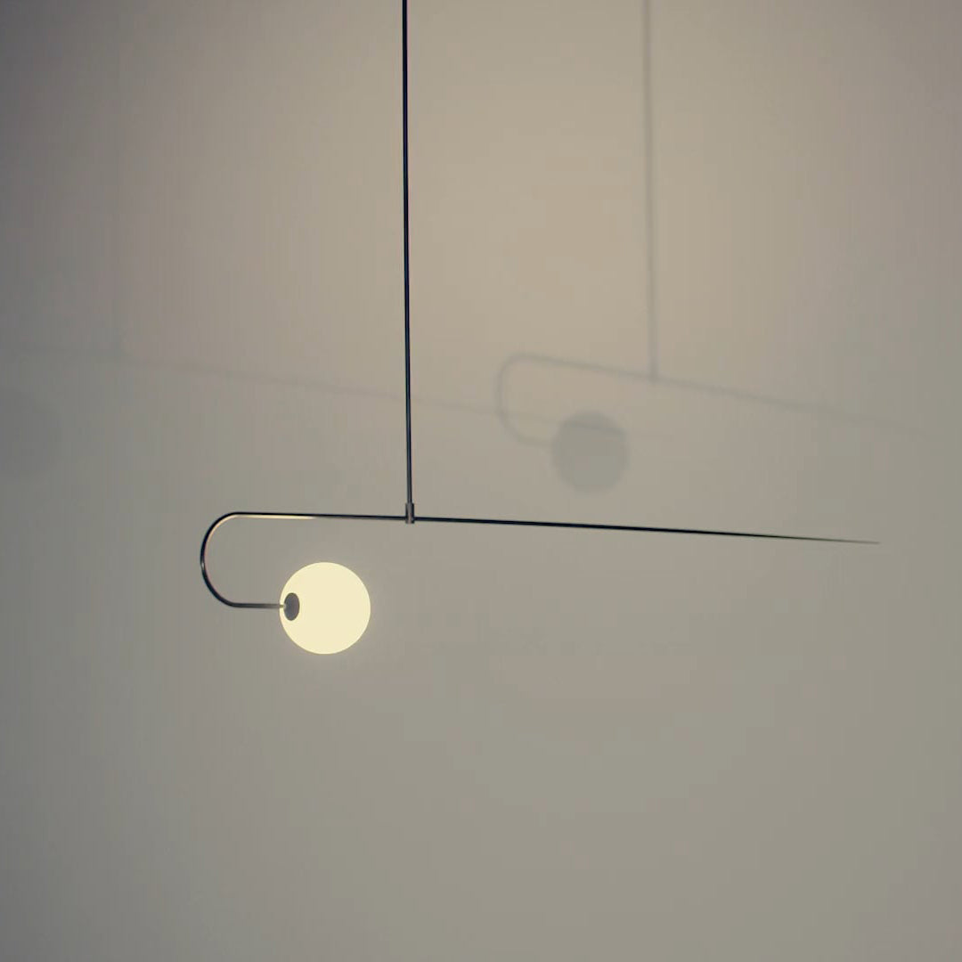 Lustra Chandelier Mobile Black Minimalist