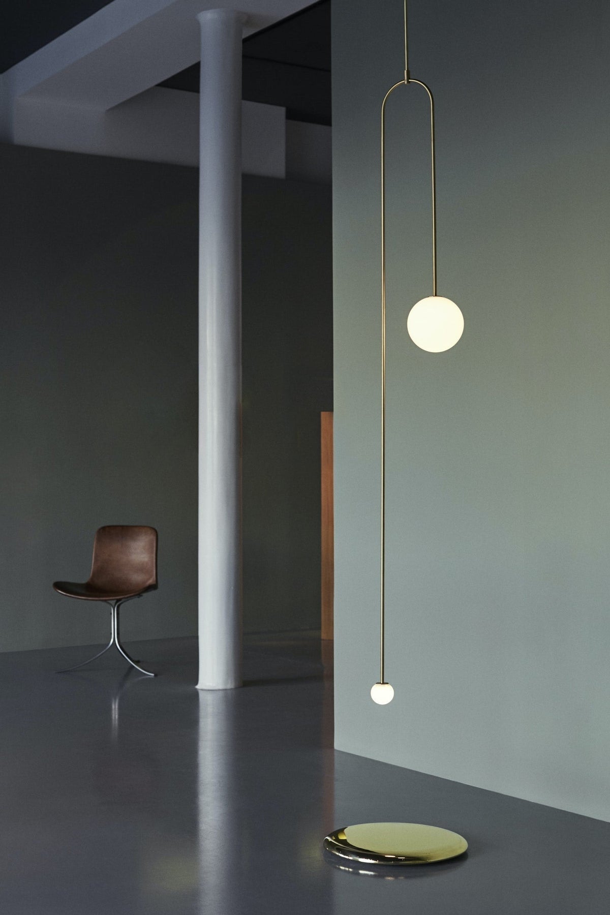 Lustra Chandelier Mobile Black Minimalist