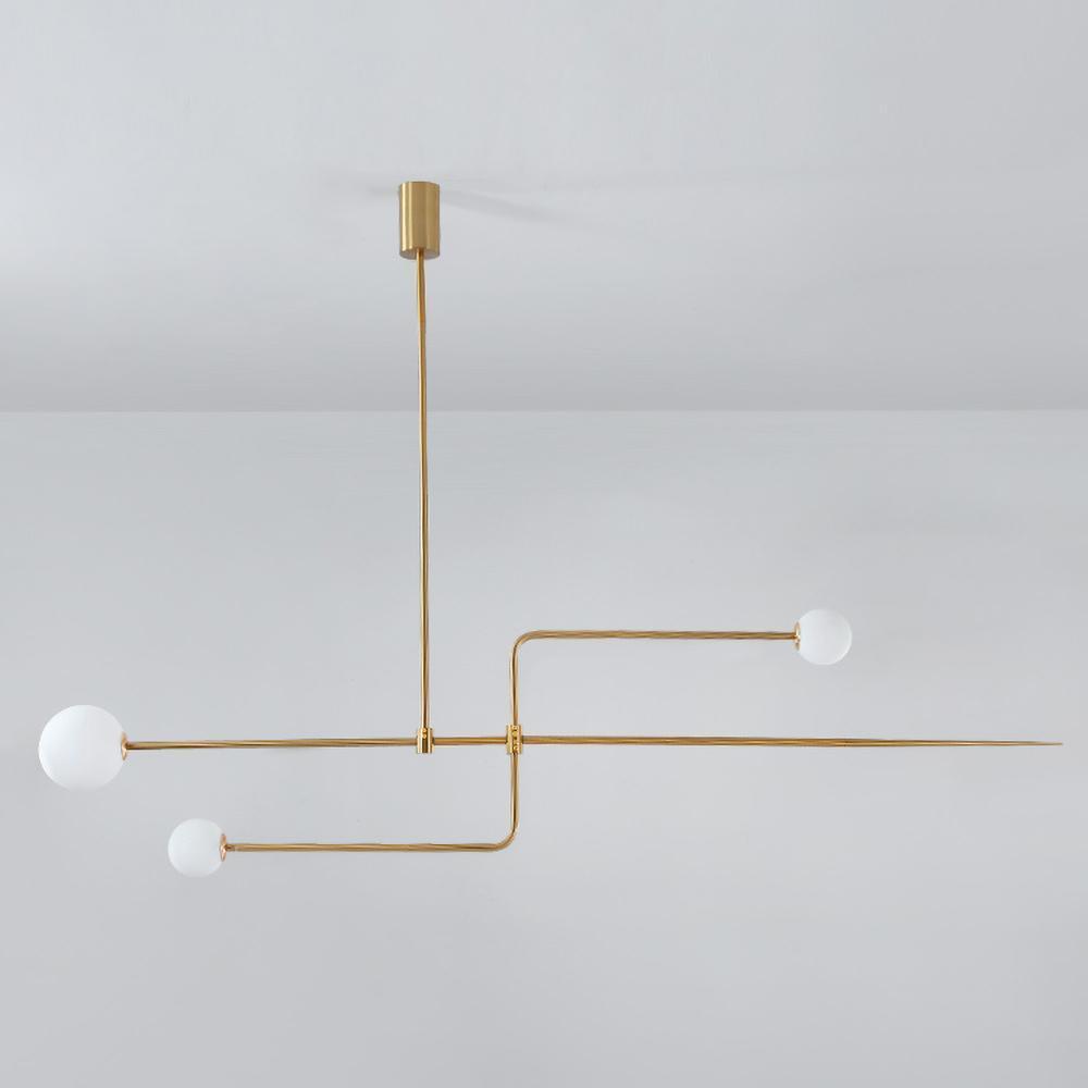 Lustra Chandelier Mobile Black Minimalist