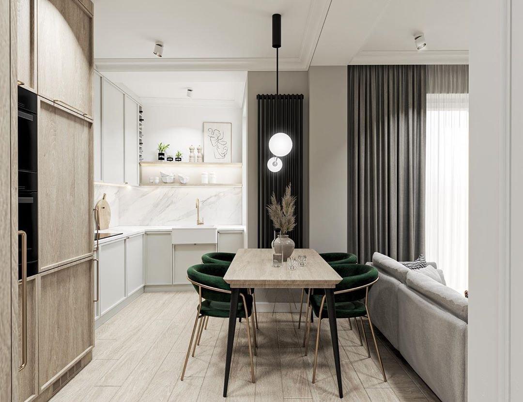 Lustra Chandelier Mobile Black Minimalist
