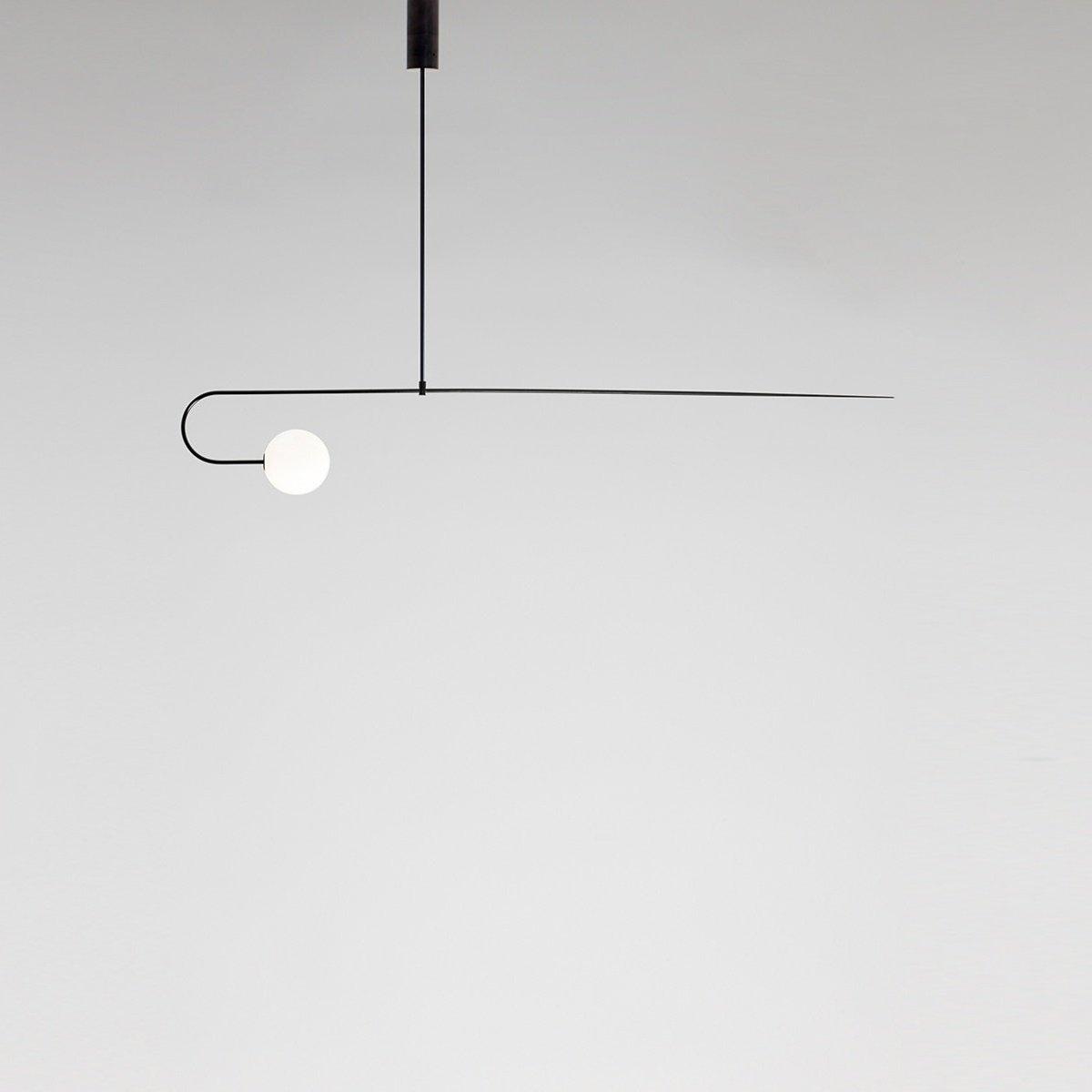 Lustra Chandelier Mobile Black Minimalist